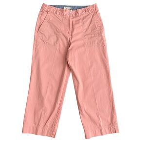 Tommy Bahama Capri Pants Women Sz 6 Cotton Stretch Pink Crop Relax Travel Casual